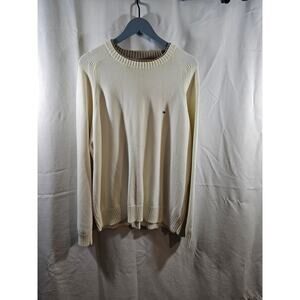 Tommy Hilfiger Sweatshirt Mens XL XL Ivory Pullover Business Casual Sweater